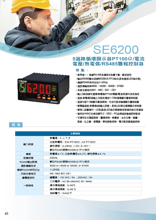 5組溫度顯示器/表面BTU溫度控制/黏貼式匯流排温度監測/表