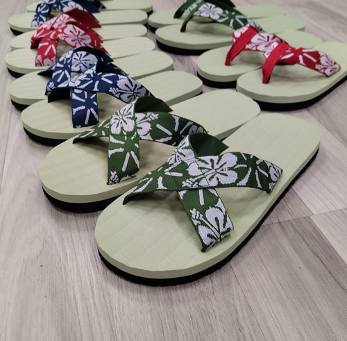 扶桑花榻榻米拖鞋1
