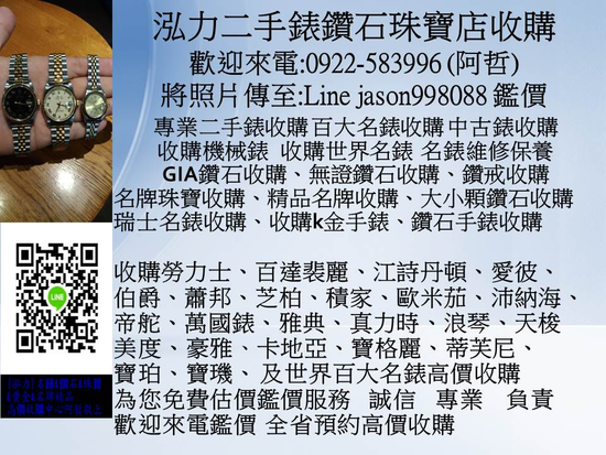 瑞士名錶 勞力士愛彼 積家 歐米茄 腕錶估價 古董