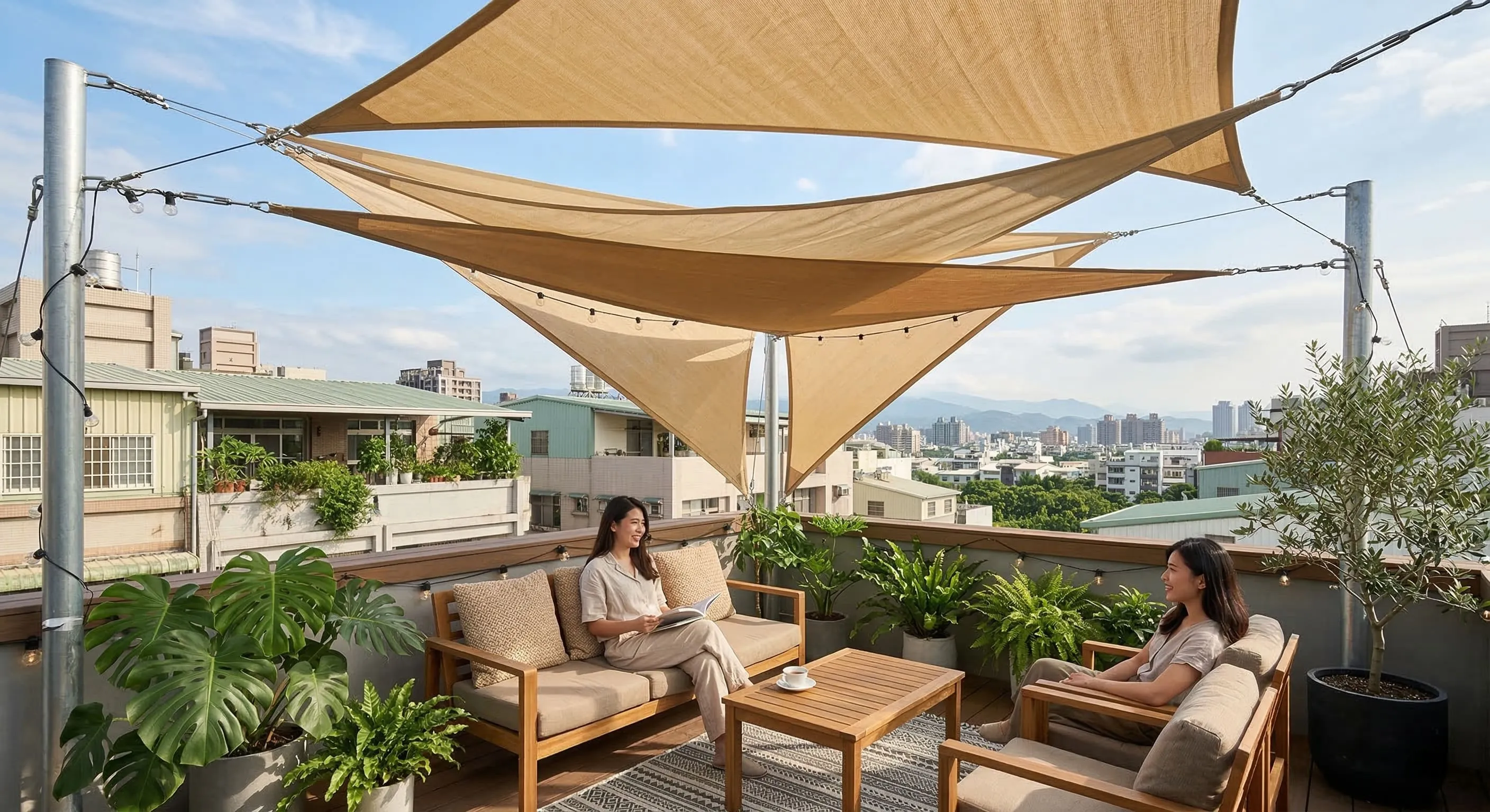 庭院造型遮陽網