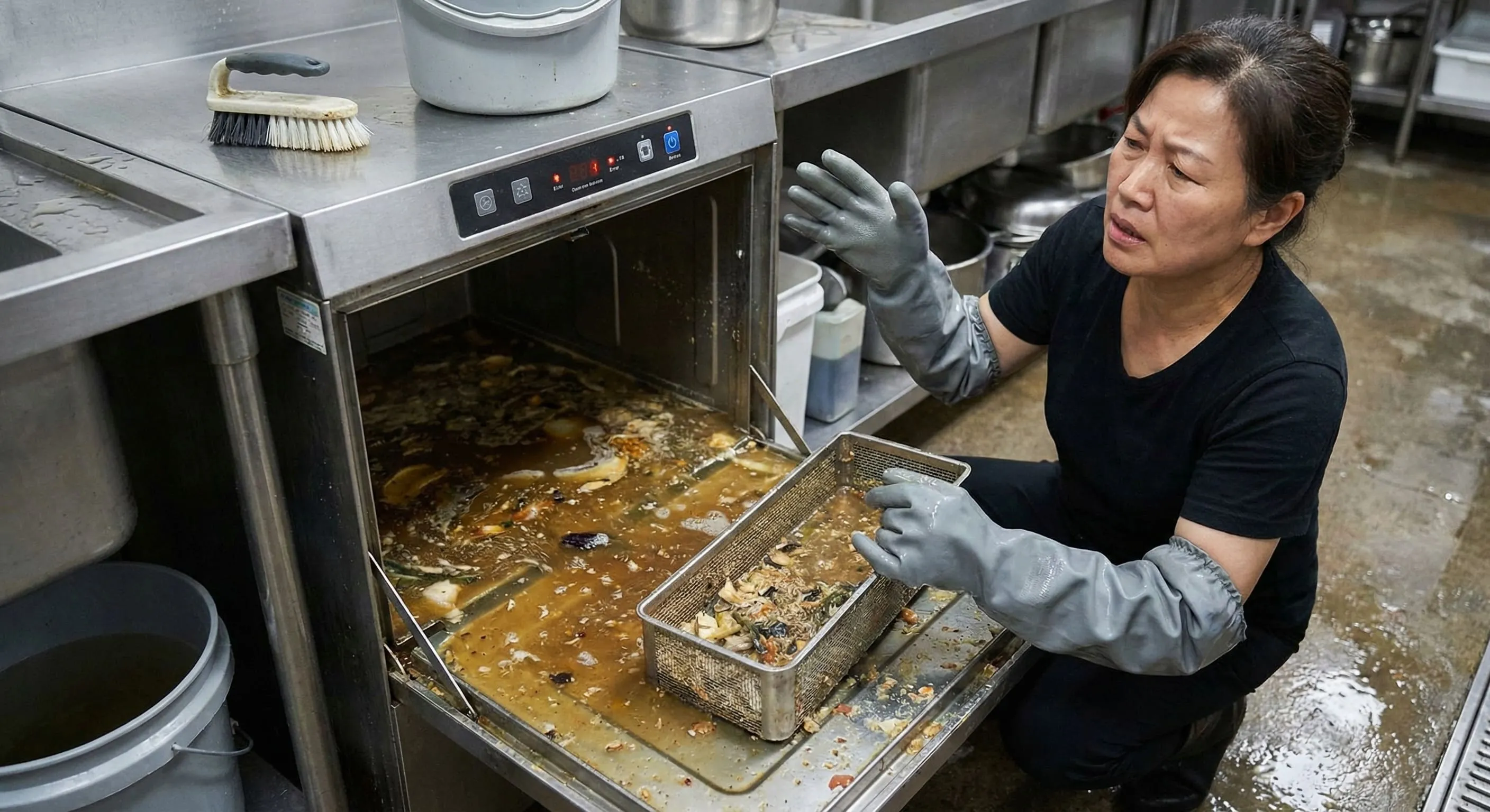 洗碗機無法排水,污水逆流的緊急處置