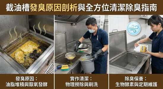 廚房惡夢終結者：截油槽發臭原因剖析與全方位清潔除臭指南