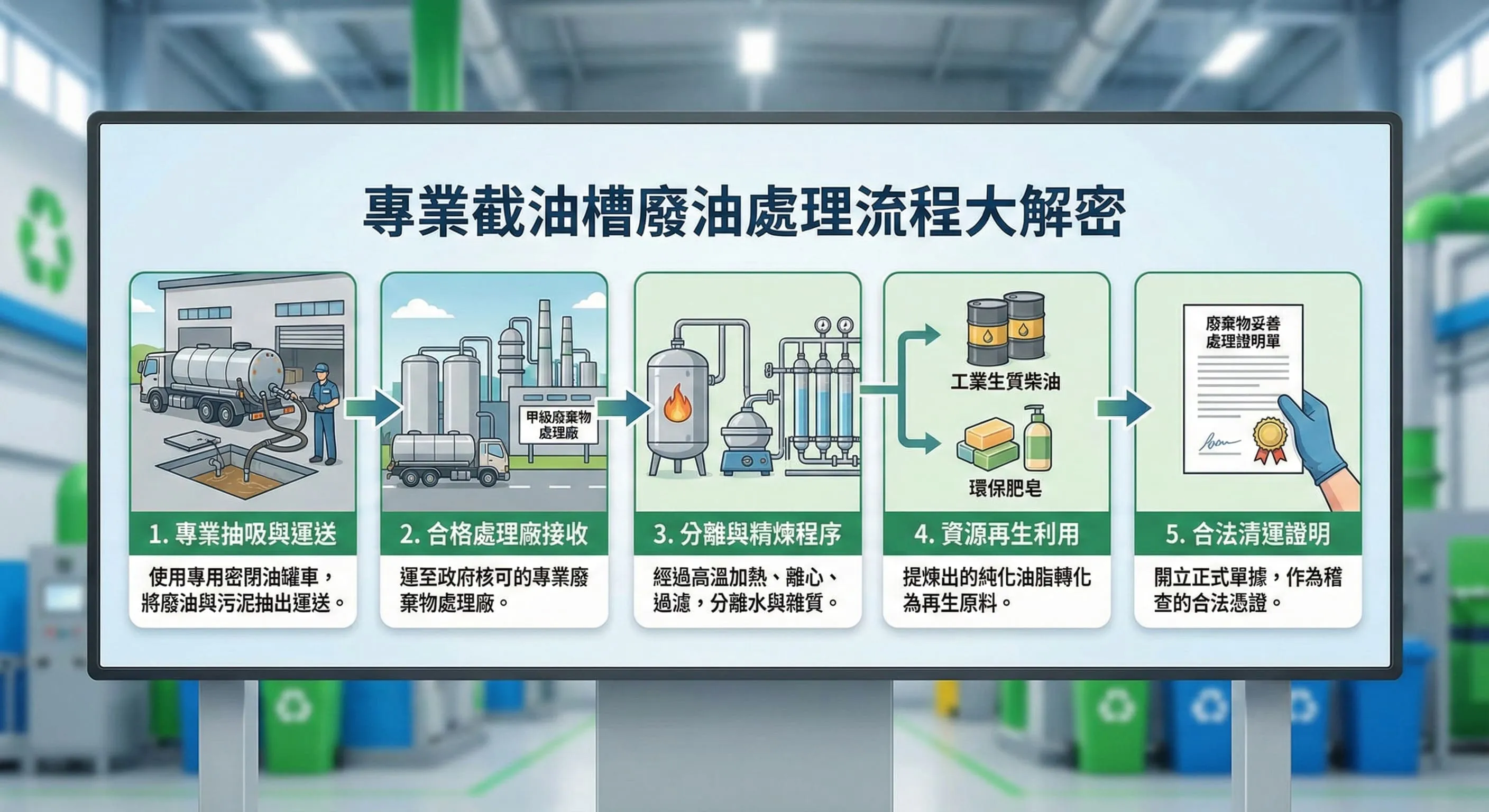 專業截油槽廢油處理流程大解密