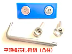 汽車車牌防盜螺絲(梅花孔凸柱型)