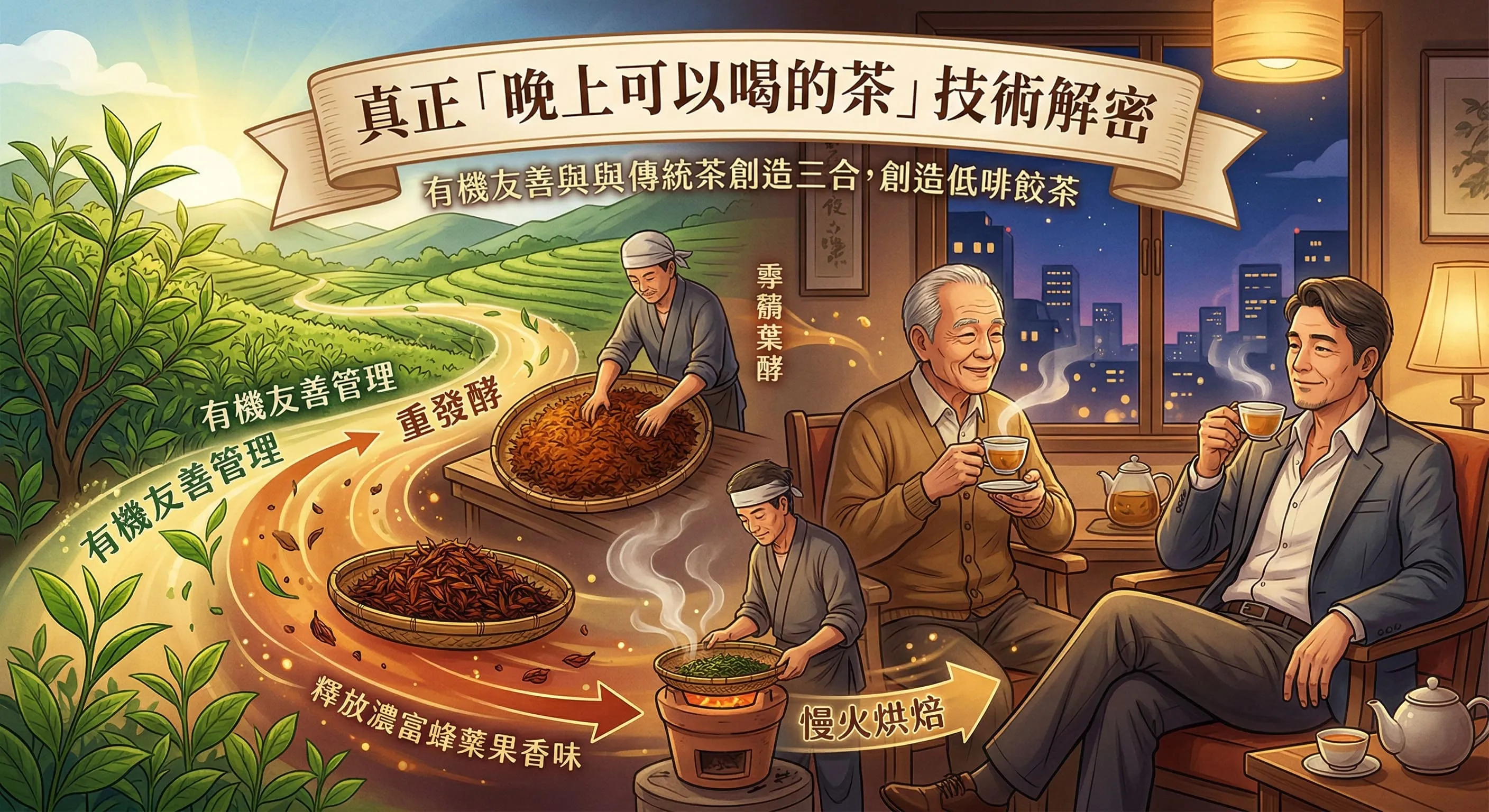 真正「晚上可以喝的茶」技術解密