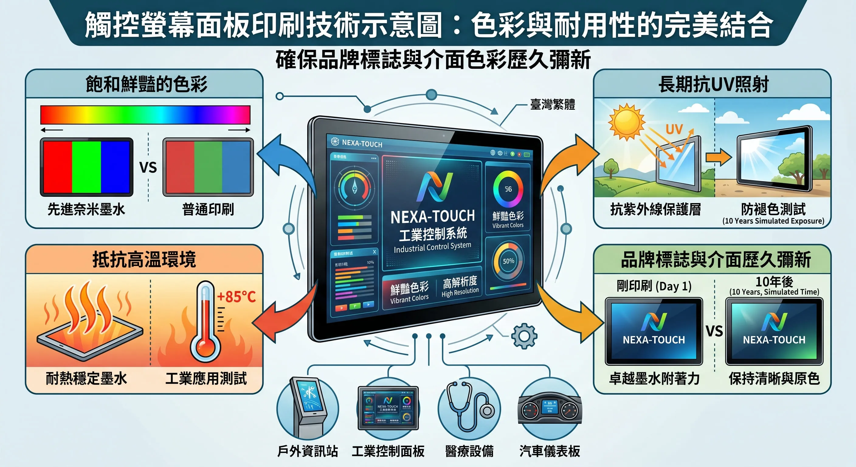 觸控螢幕面板印刷