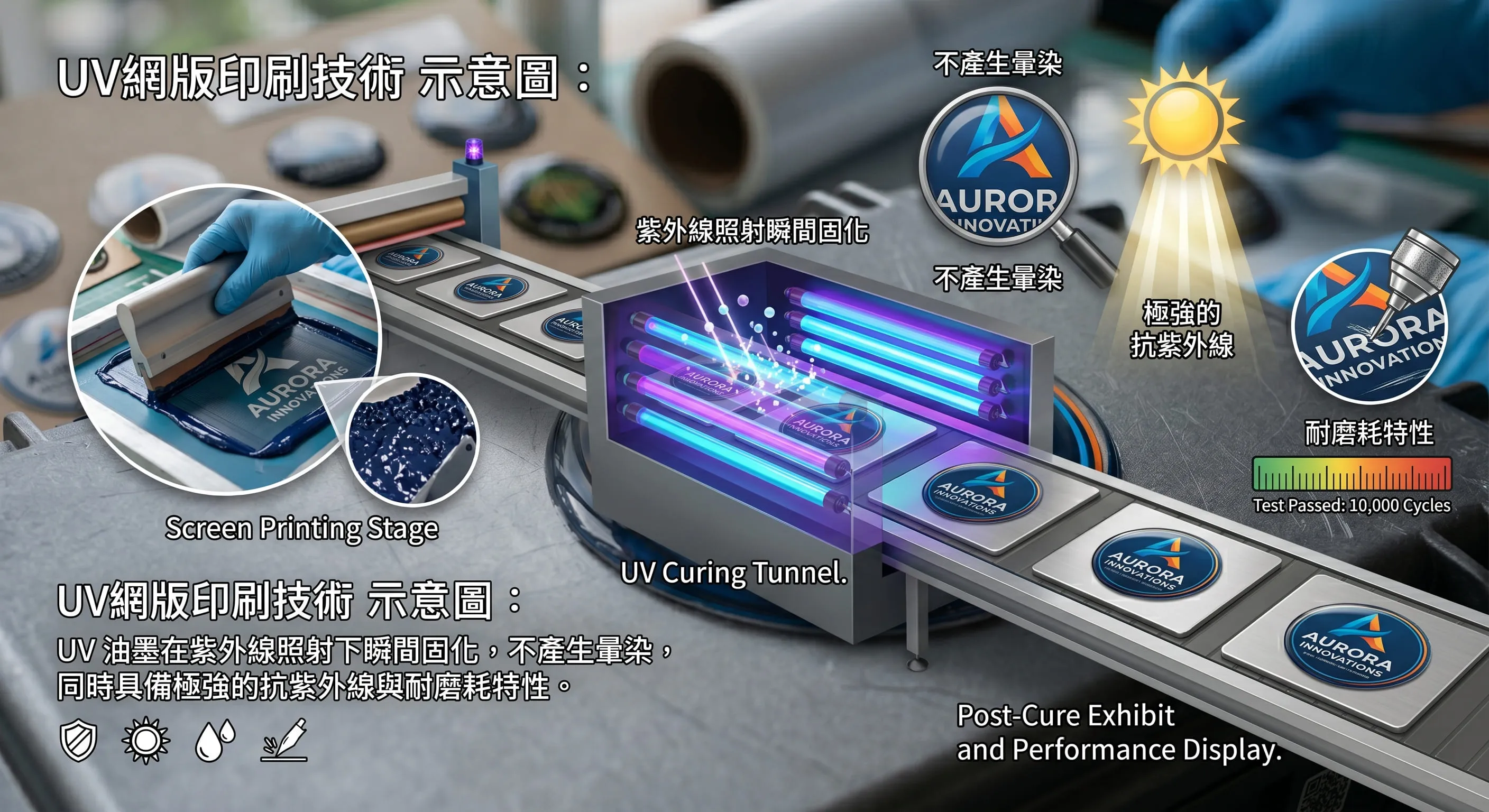 UV網版印刷技術