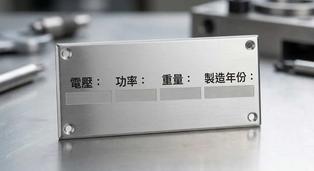 機械銘板