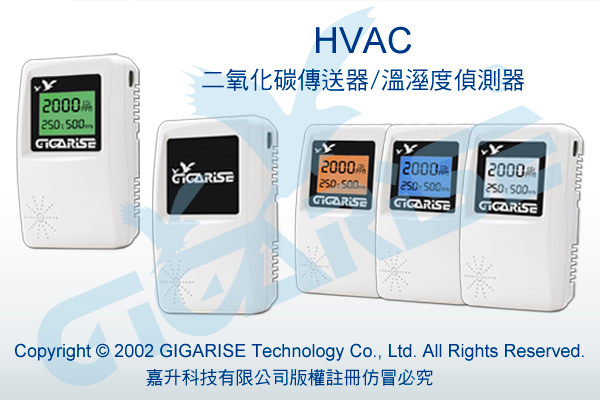 室內型PM2.5粉塵傳送偵測器-溫溼度+露點出線式控制器-管