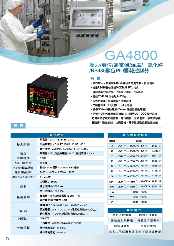 出線型温度感溫棒-表面耐酸鹼溫度感測器