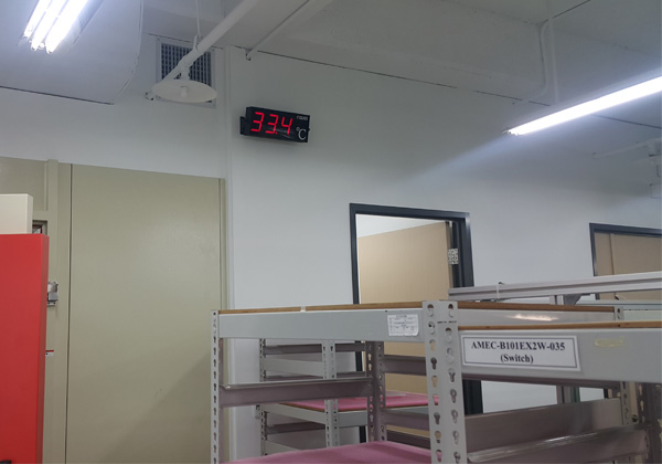 室內型PM2.5粉塵傳送偵測器-溫溼度+露點出線式控制器-管