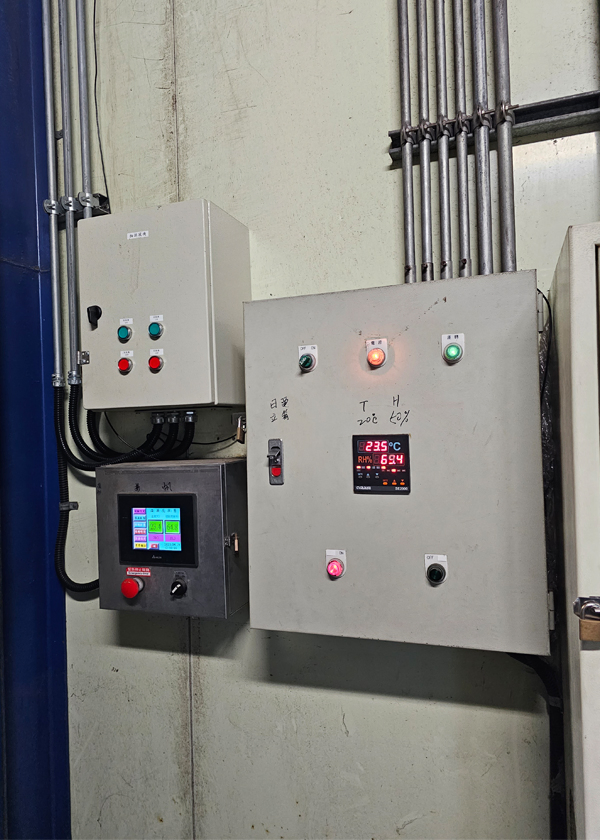 室內型PM2.5粉塵傳送偵測器-溫溼度+露點出線式控制器-管