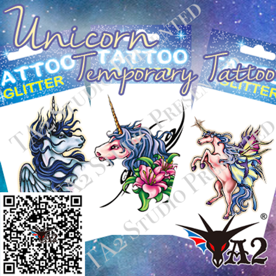 獨角獸紋身貼紙- Unicorn Tattoo