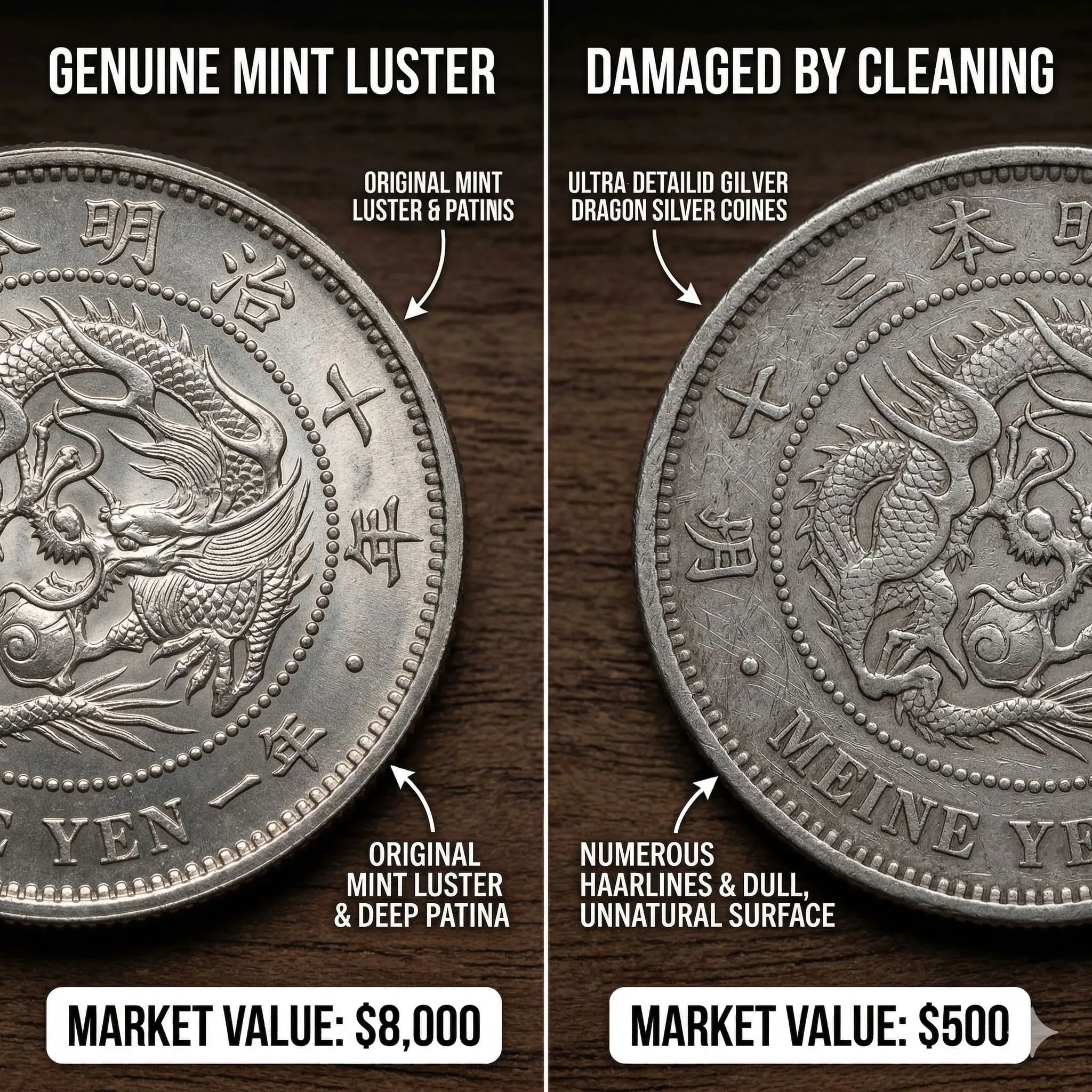 藏家的必修課：如何正確保存明治龍銀避免氧化與損傷