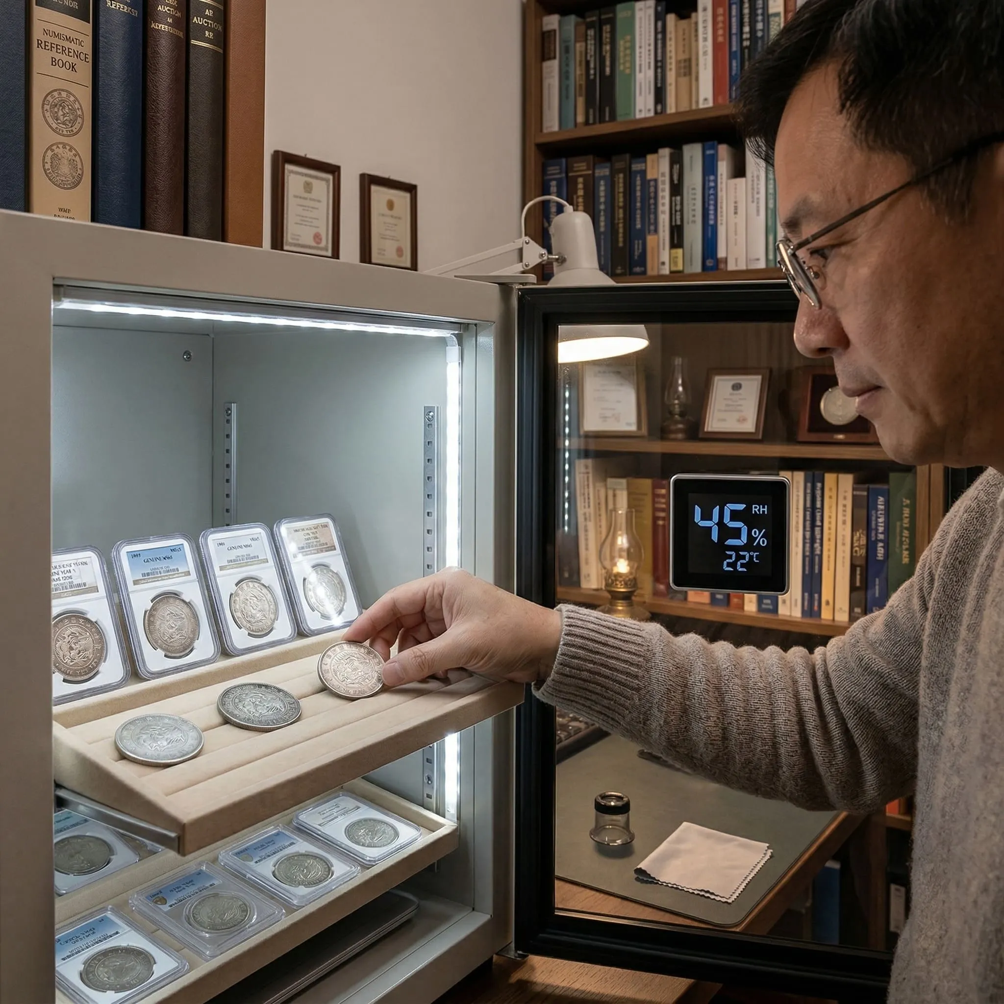 所有藏品皆有專業設備溫濕度管理