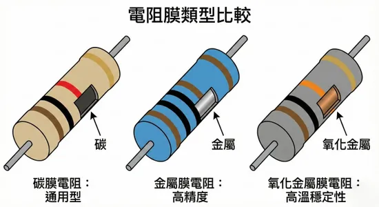 碳膜電阻 vs. 金屬膜電阻:解析「碳膜電阻瓦數」與精密度的黃金交叉點