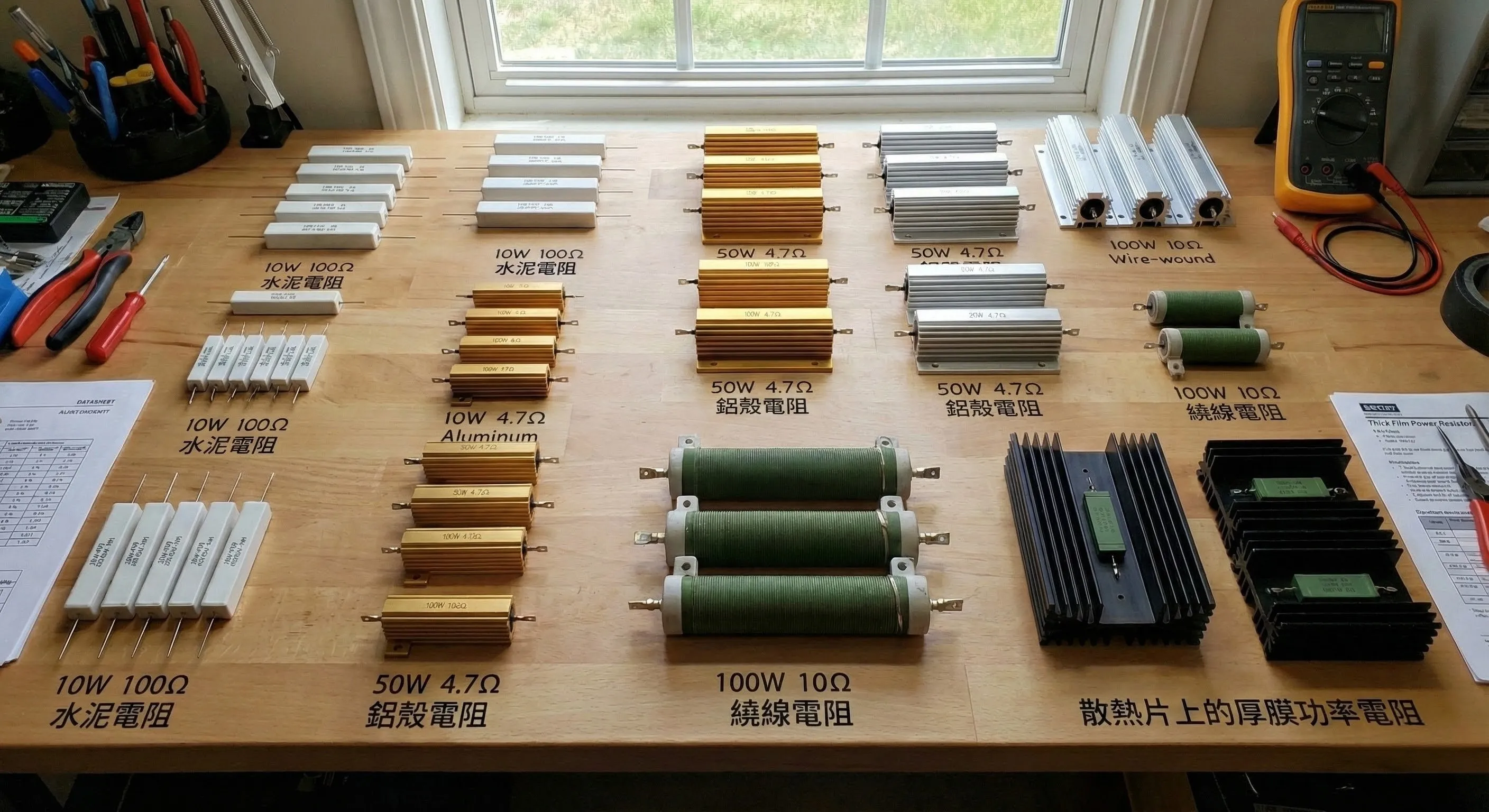 各類型大功率電阻