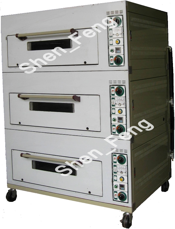 申鋒機電(台灣製造) 三層六盤瓦斯烤箱