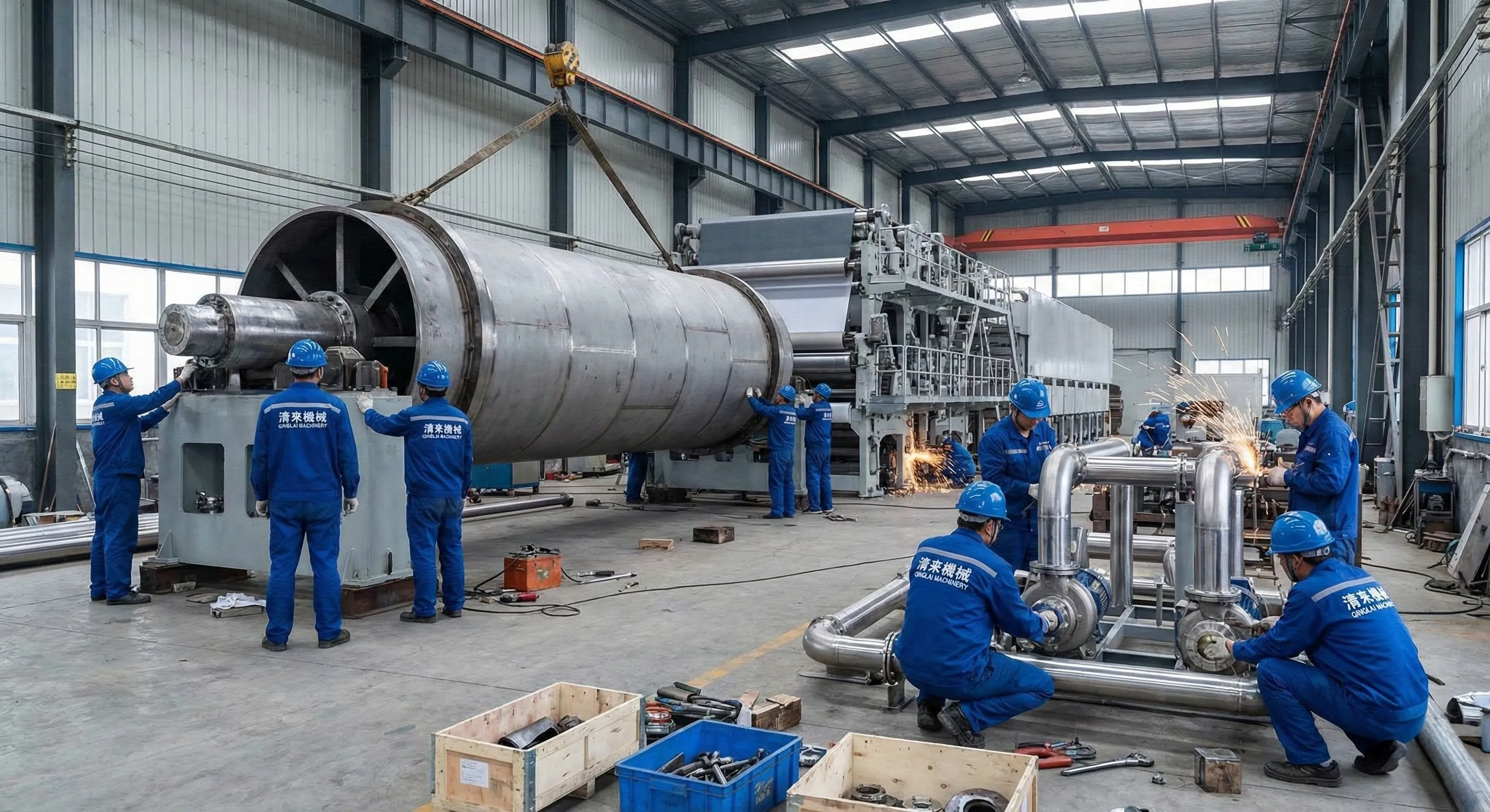 製漿系統機械安裝