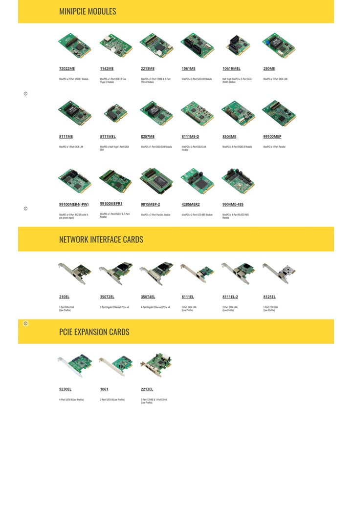 PCIe to GbE擴充卡