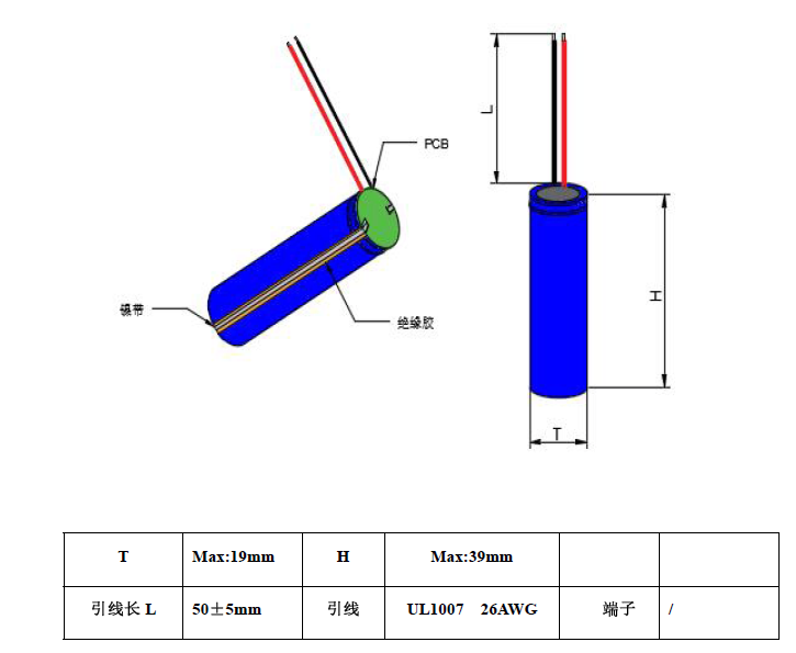 14500俗稱三號單顆運用電池