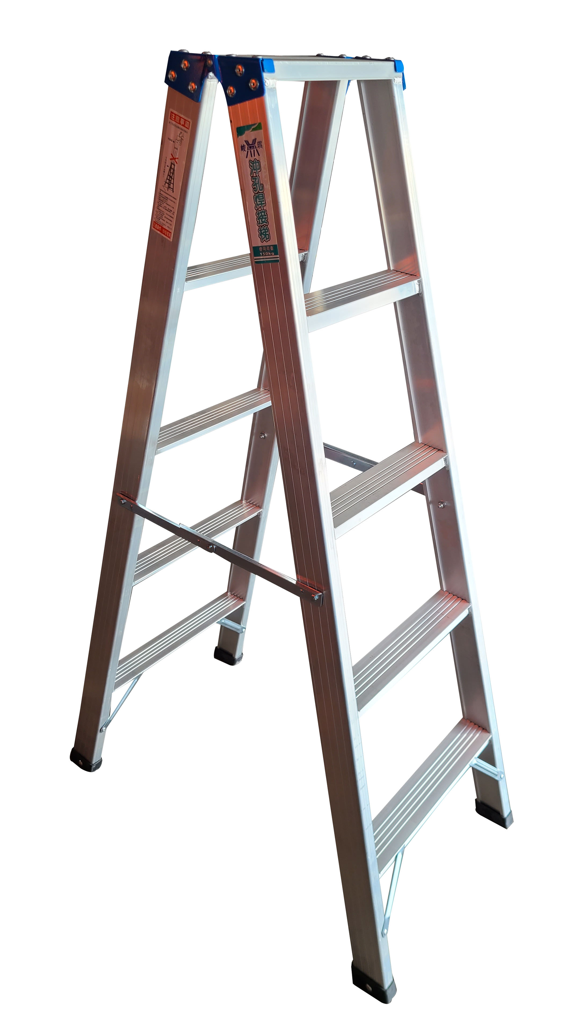 沖孔式銲接梯，通過完善檢驗的安全鋁梯