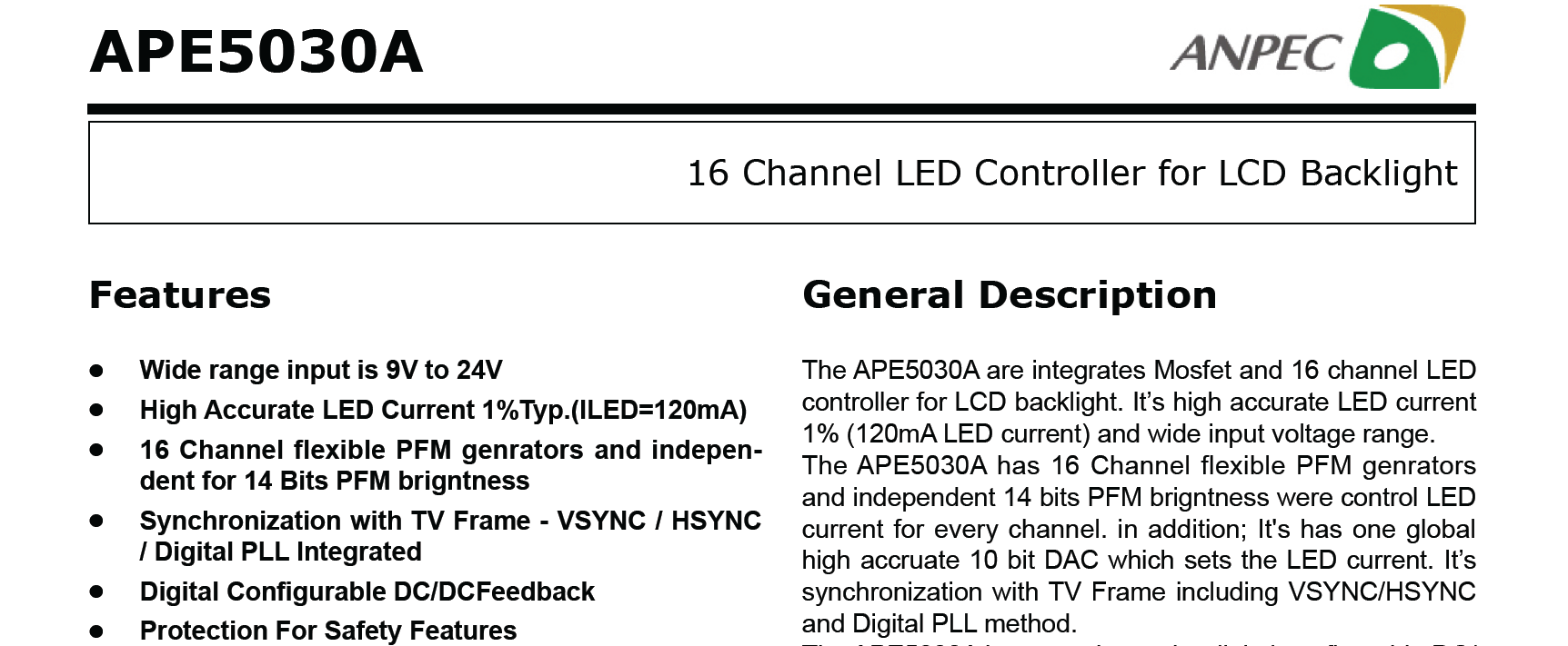 16 Channel LED Controller