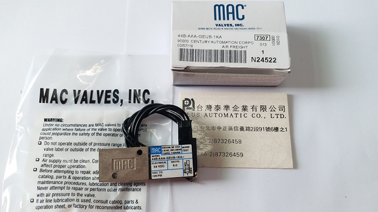 MAC 電磁閥44B-AAA-GEUB-1KA