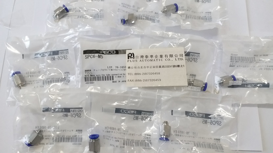 PISCO 不鏽鋼管接頭SPC6-M5