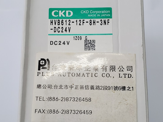 CKD HVB612-12F-8H-3NF-DC