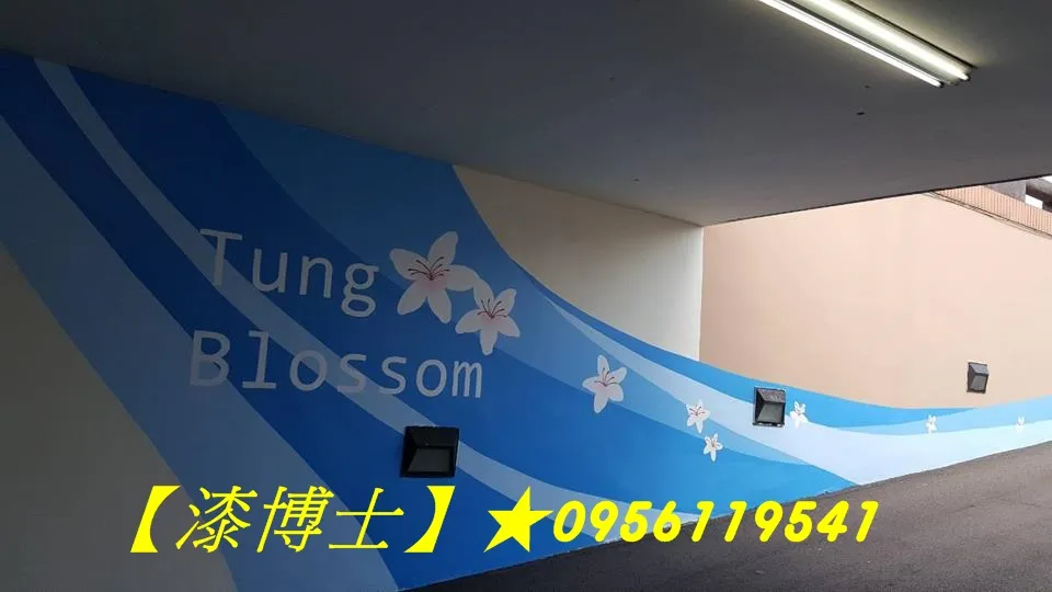 牆面彩繪廠商,車道彩繪,停車場彩繪,地下停車場彩繪