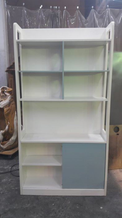 樂居二手家具 A1016CJ 藍白簡約風書櫃 書架