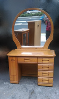 樂居二手家具 A0426BJJE原木色化妝台