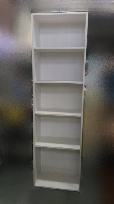 樂居二手家具A0509BHJ白色五層書櫃