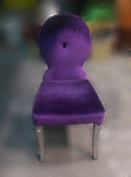 樂居二手家具 A0724GJJ 紫色絨布餐椅 洽談