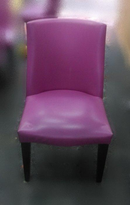 樂居二手家具 A0808HJJ 紫色餐椅 洽談椅