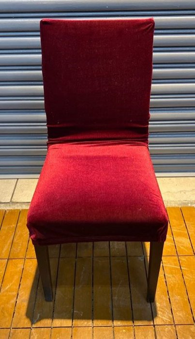 樂居中古傢俱A1209BJJ 紅色餐椅