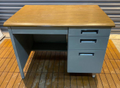 樂居全新中古傢俱E1219AJJC 木紋四抽辦公桌