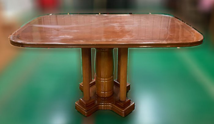 樂居二手家具(中)E120704*實木餐桌