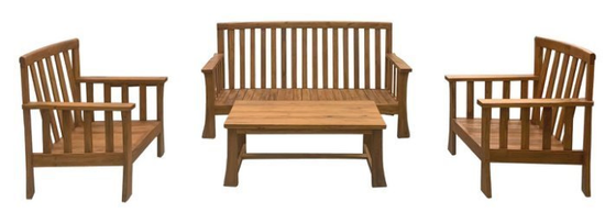 樂居二手家具DNA615AFE庫存柚木沙發組