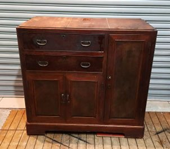 台中西屯中古傢俱賣場 A0901古早味檜木收納櫃
