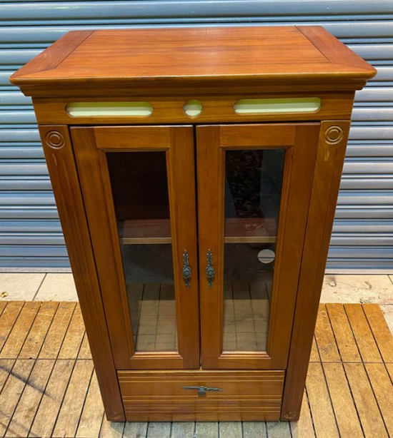 樂居二手家具  A0925AJJC 柚木色高低櫃