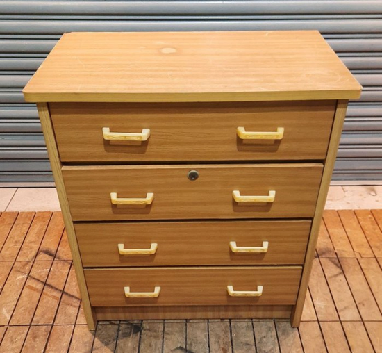 樂居二手家具 A0926HJJ 原木色四斗櫃