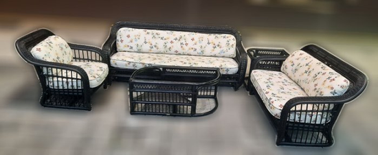 二手家具 台中A1003AJJF 1+2+3+茶几