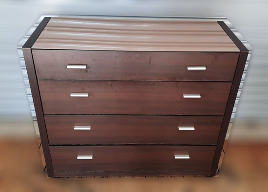 樂居二手家具館 B1005AJJH 胡桃四抽斗櫃