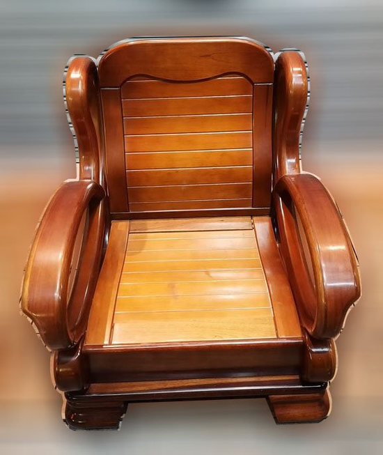 便宜2手傢俱拍賣 A1009BJJC 單人實木沙發