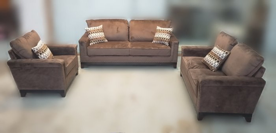 樂居二手家具  A4116* 歐風123布沙發