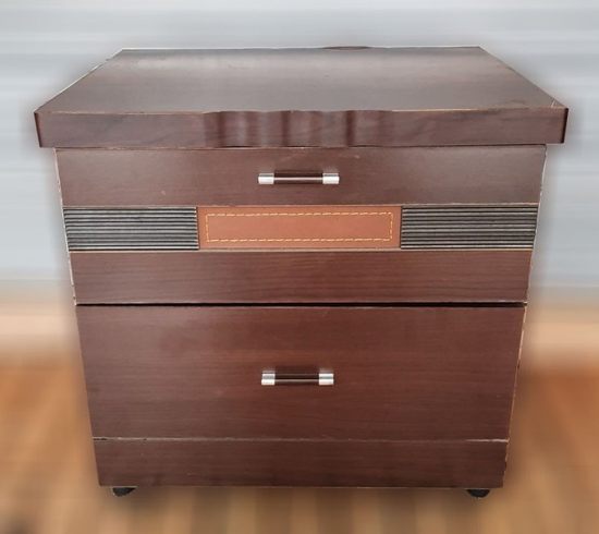 樂居二手家具 B1023EJJ 胡桃色床邊櫃