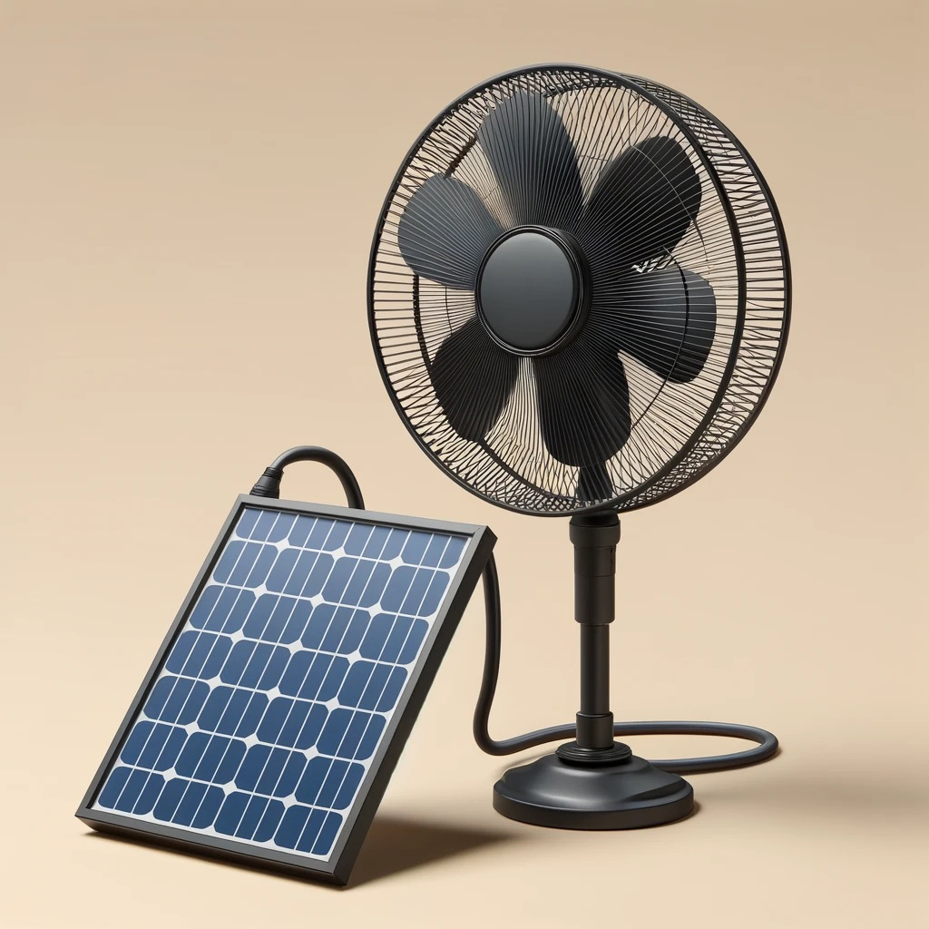 太陽能電風扇概念圖