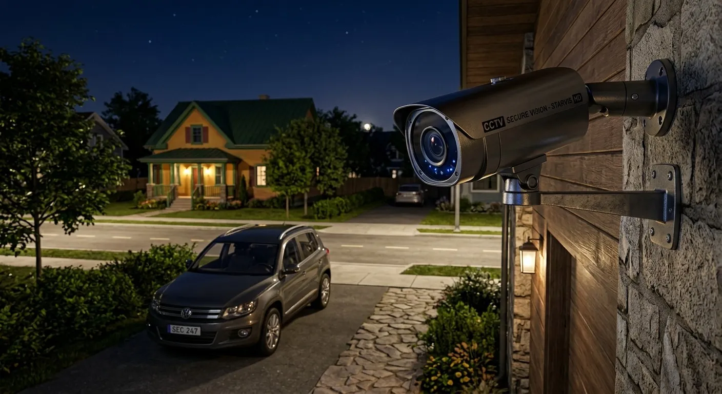 戶外星光級高畫質安防鏡頭，在夜間依然展現清晰全彩畫面